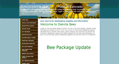 Desktop Screenshot of dakotabees.com