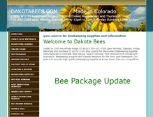 Tablet Screenshot of dakotabees.com